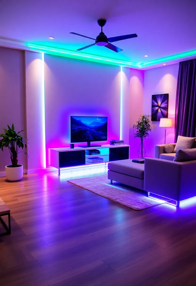 10 Innovative Lighting Ideas That Will Transform Your Space with Stunning Colors! - 1. Smart RGB LED Strips