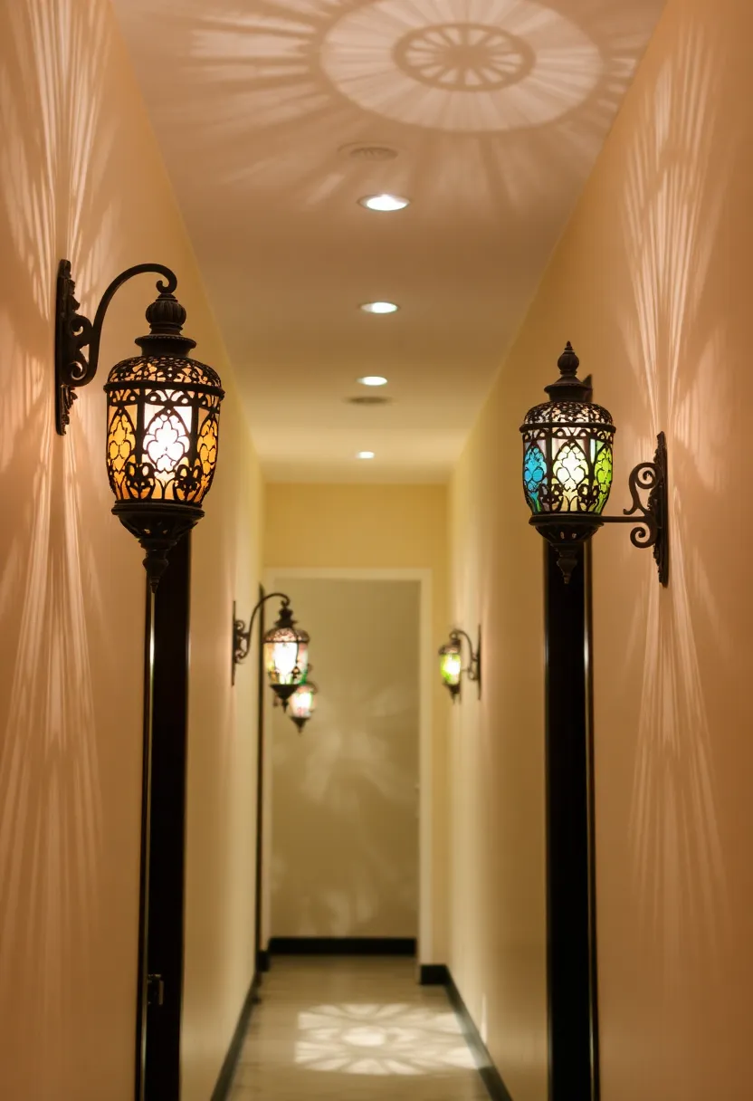 10 Innovative Lighting Ideas That Will Transform Your Space with Stunning Colors! - 10. Artistic Wall Sconces