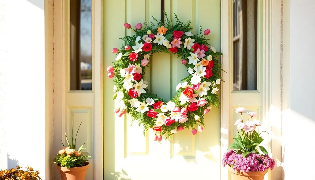 10 Stunning Spring Front Door Wreaths That Will Make Your Neighbors Green with Envy!