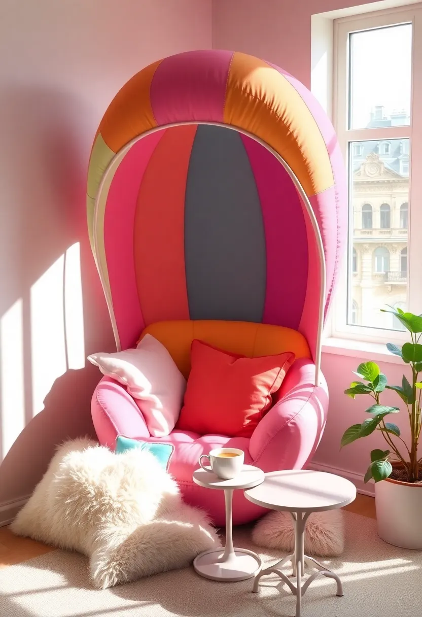 10 Whimsical Reading Nook Ideas That'll Make You Want to Curl Up with a Book (#4 Is our favourite!) - 1. The Balloon Chair Bliss