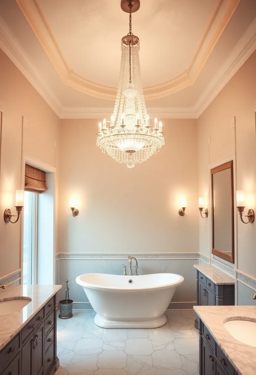 13 Luxury Bathroom Upgrades That Are Surprisingly Affordable (Loving the Bold Faucets - #7!) - 2. Luxurious Lighting Fixtures