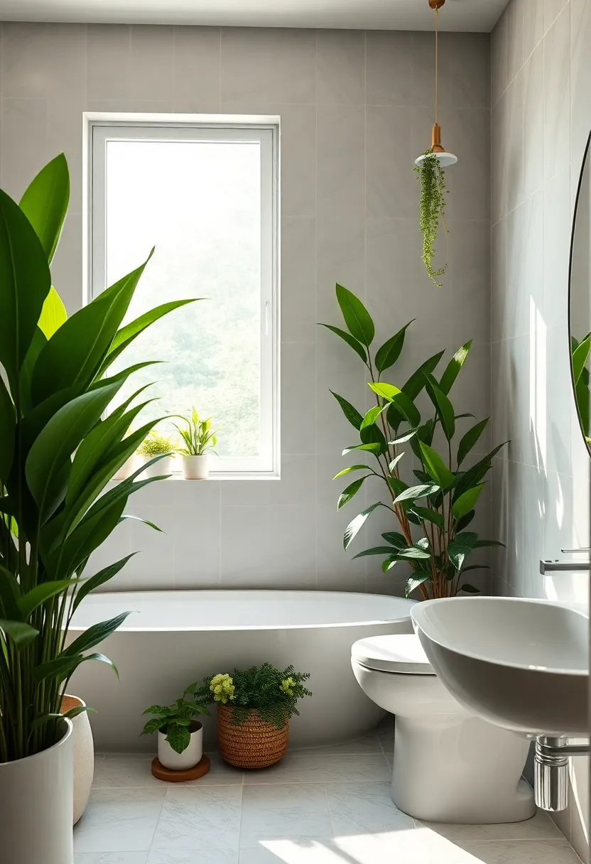 13 Luxury Bathroom Upgrades That Are Surprisingly Affordable (Loving the Bold Faucets - #7!) - 9. Indoor Plants