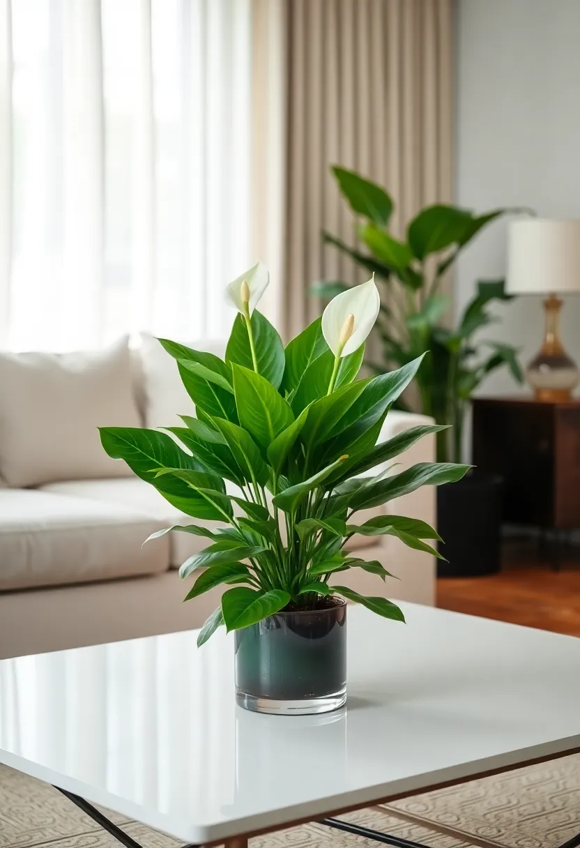 14 Indoor Plants That Will Transform Your Living Room This Spring (You’ll Love #6!) - 6. Peace Lily: The Elegant Bloomer