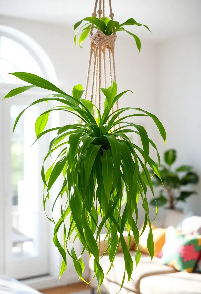 14 Indoor Plants That Will Transform Your Living Room This Spring (You’ll Love #6!) - 7. Spider Plant: The Air-Purifying Hero