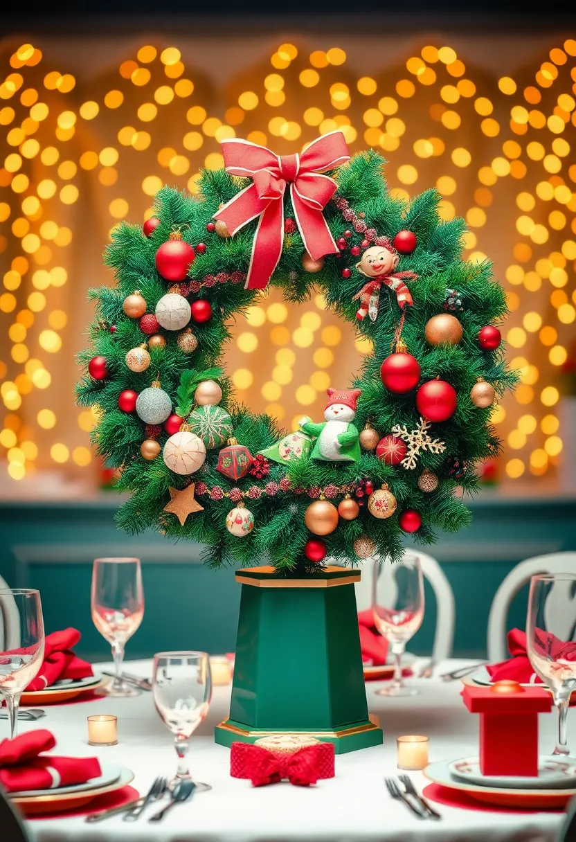 14 Retro Christmas Centrepieces That Will Bring Back Fond Memories! - 10. Retro Christmas Wreath