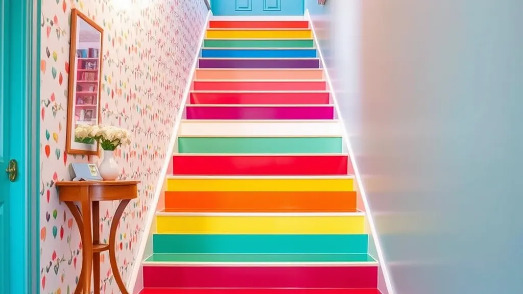 14 Vibrant Colourful Staircase Ideas That Will Brighten Your Home!