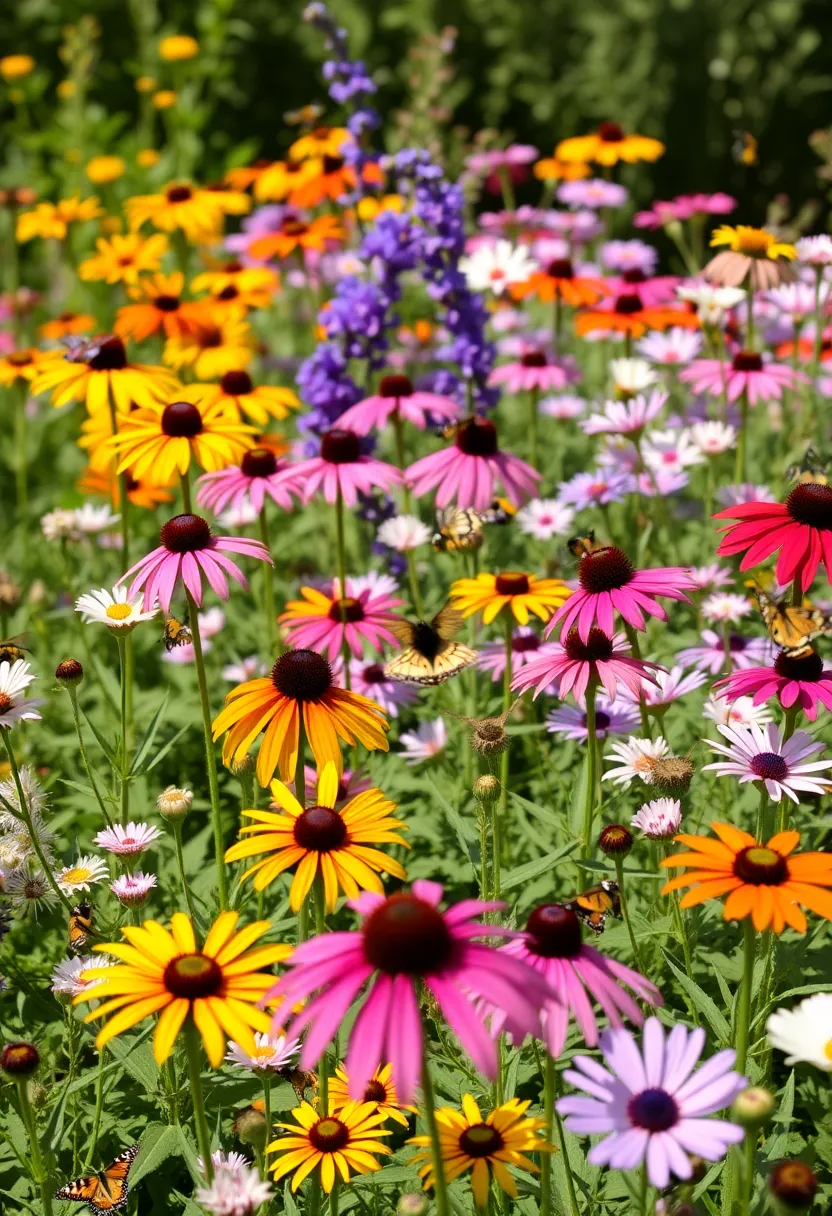 16 Colorful Flower Bed Designs That Will Brighten Your Small Garden (Look Out for 7!) - 11. Pollinator Paradise