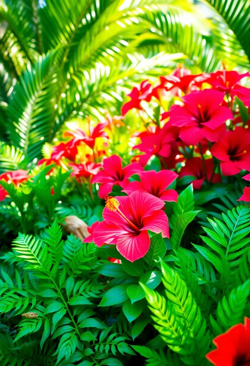 16 Colorful Flower Bed Designs That Will Brighten Your Small Garden (Look Out for 7!) - 14. Tropical Vibes