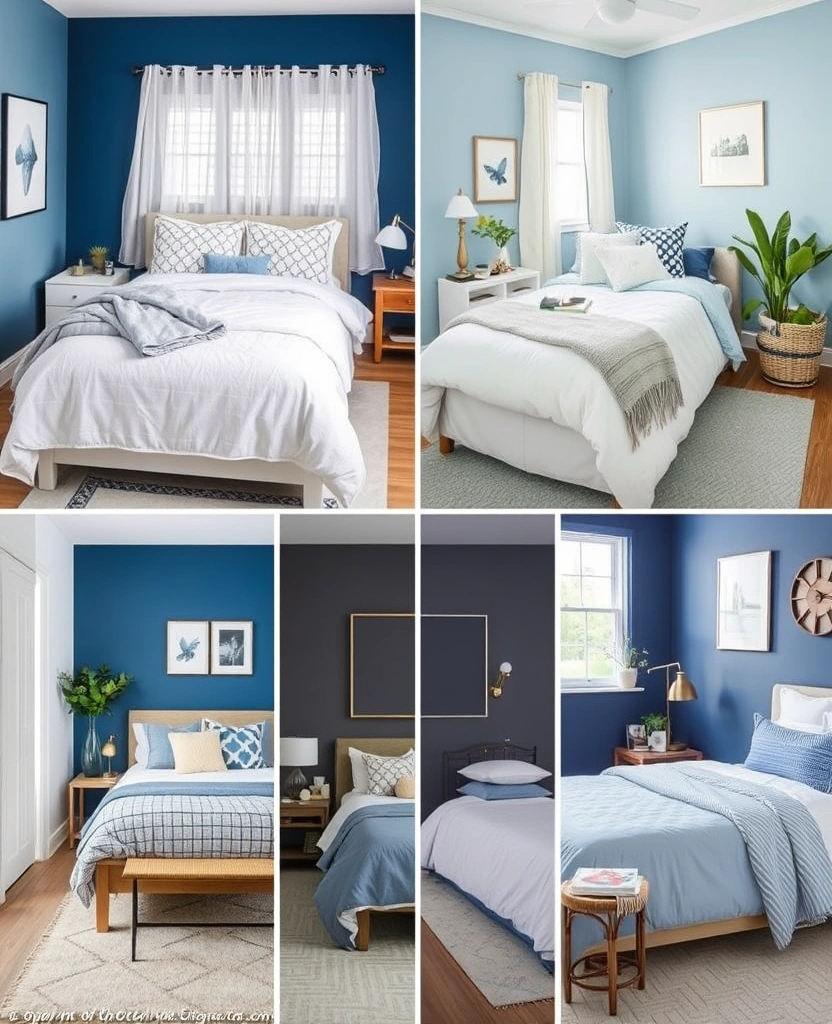 18 Stunning Blue Colour Schemes for Small Bedrooms That Create Ultimate Cozy Vibes! - Gorgeous Blue Vibes