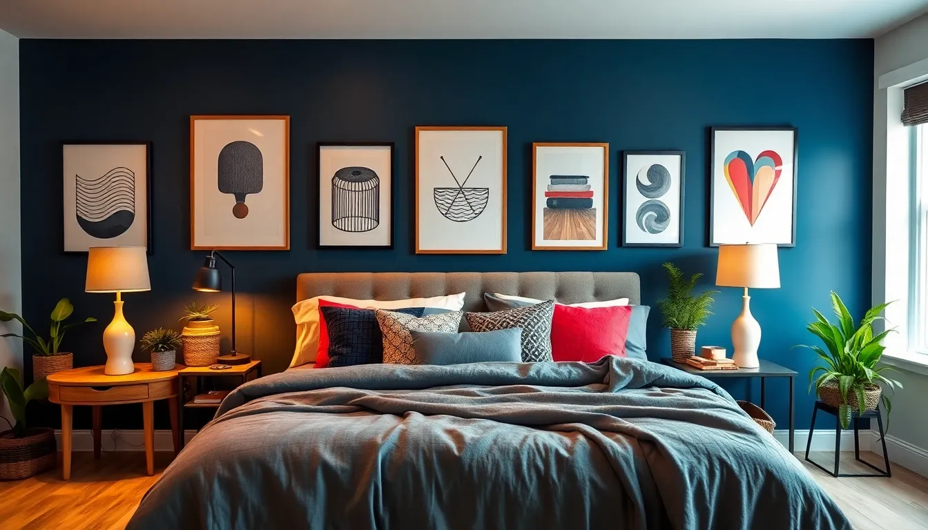 20 Bold Accent Wall Ideas That’ll Make Your Bedroom Pop on a Budget! I Love the Black Accent Wall (14)!