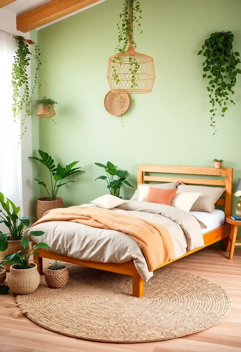 20 Colourful Bedroom Themes That'll Make You Fall in Love with Your Space Again! - 12. Nature-Inspired Retreat