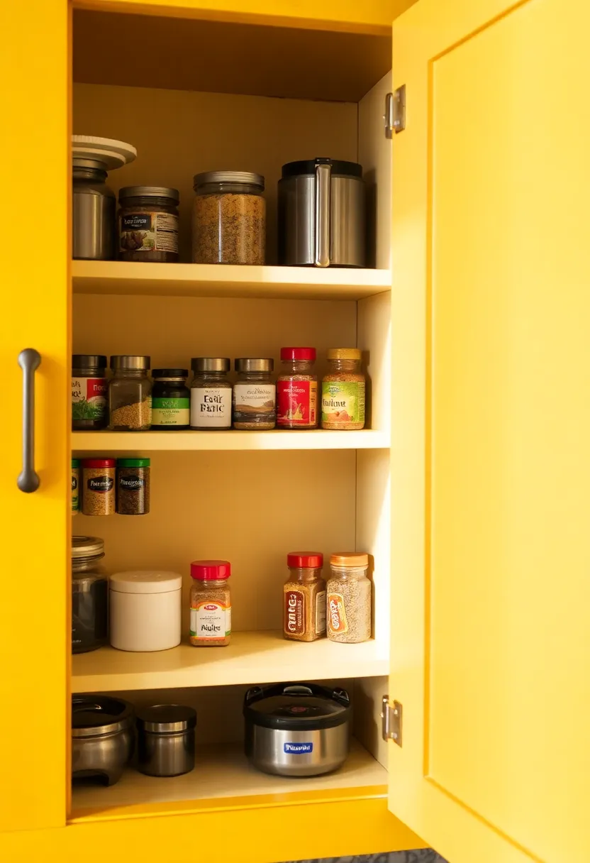 20 Kitschy Kitchen Storage Hacks That Are as Fun as They Are Functional (We Love 11!) - 14. Creative Cupboard Door Storage