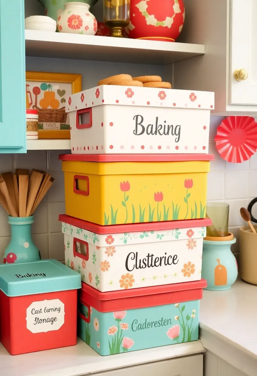 20 Kitschy Kitchen Storage Hacks That Are as Fun as They Are Functional (We Love 11!) - 15. Fun Themed Storage Boxes