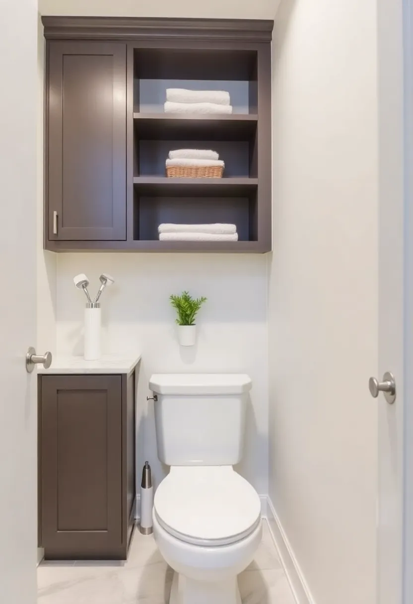 20 Luxury Small Bathroom Ideas That Prove Size Doesn’t Matter (Check Out 9!) - 10. Custom Built-Ins