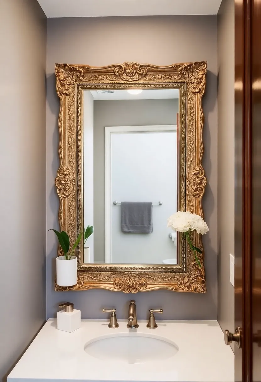 20 Luxury Small Bathroom Ideas That Prove Size Doesn’t Matter (Check Out 9!) - 8. Statement Mirrors