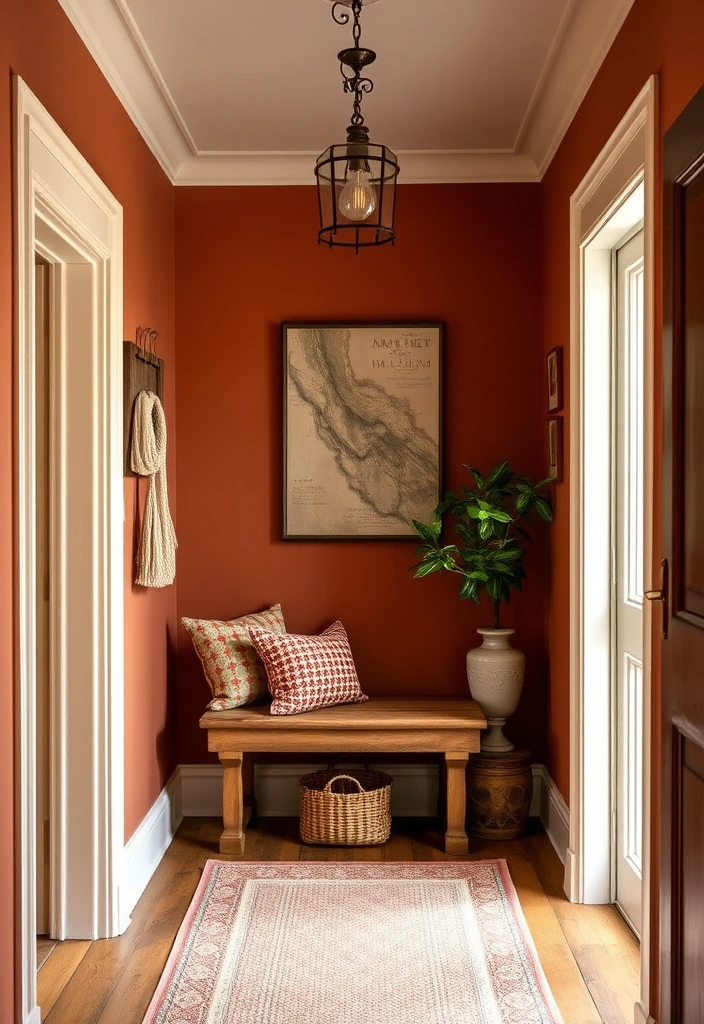 7 Color Schemes for Your Victorian Hallway That Will Change Everything! - 7. Earthy Terracotta and Cream