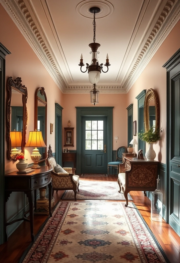 7 Color Schemes for Your Victorian Hallway That Will Change Everything! - Make a statement!