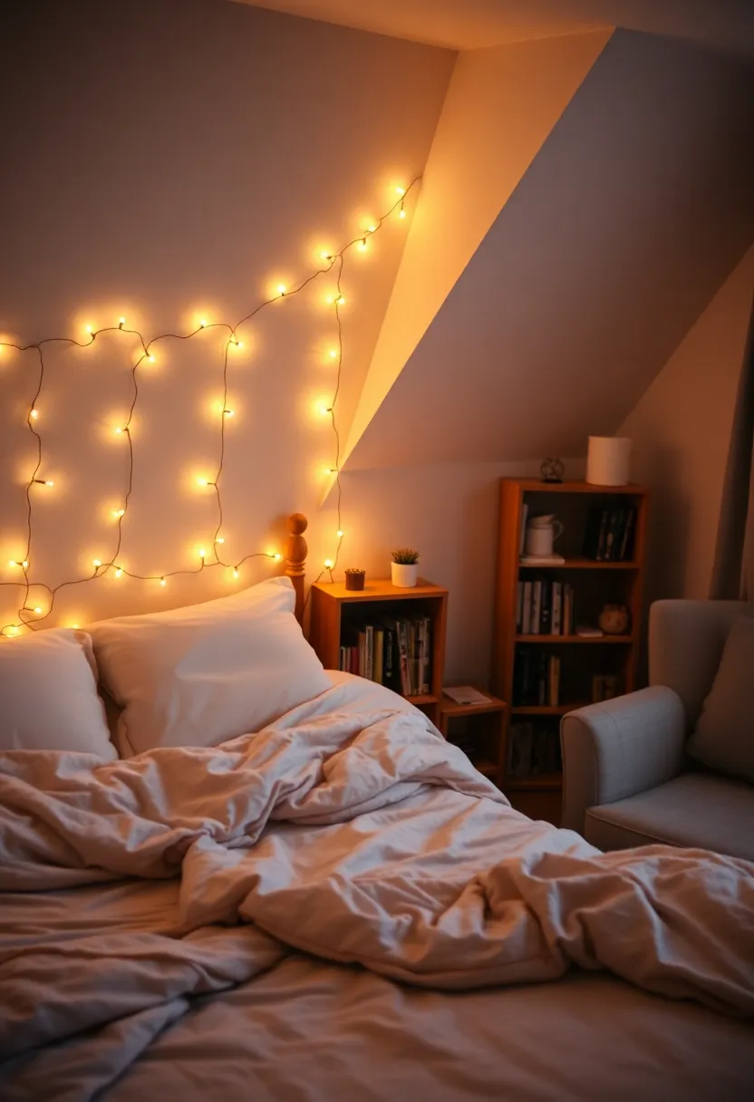 Cozy Lighting Ideas That Transform Your Bedroom Into a Relaxing Oasis! - Warm LED Fairy Lights