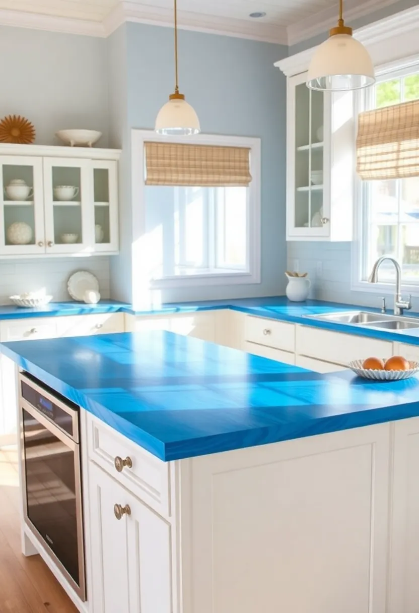 Doing up our Kitchen - Affordable Laminate Countertops That Prove Style Doesn’t Have to Break the Bank! - Vibrant Blue Ocean Wave