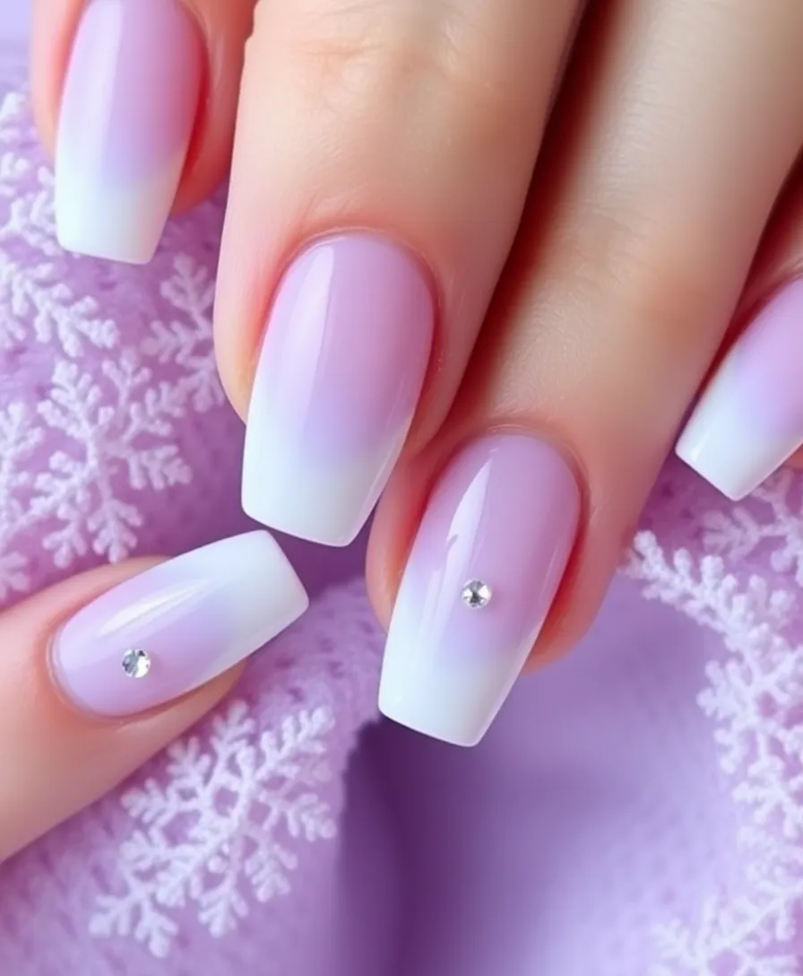 Pastel January Nails That Will Brighten Up Your Winter Days! - 6. Serene Lilac Ombre