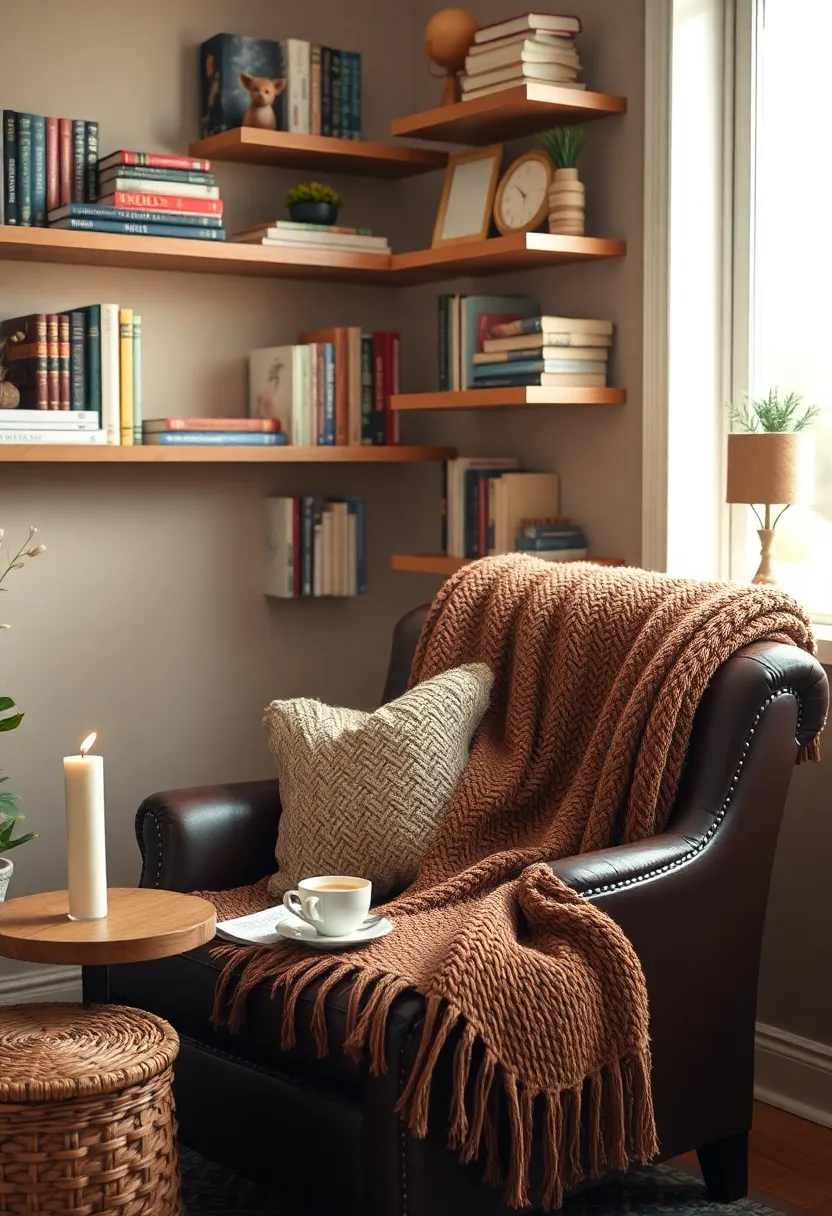 Some Reading Space Ideas with Brown Accents That Embrace Simplicity and the Pantone 2025 