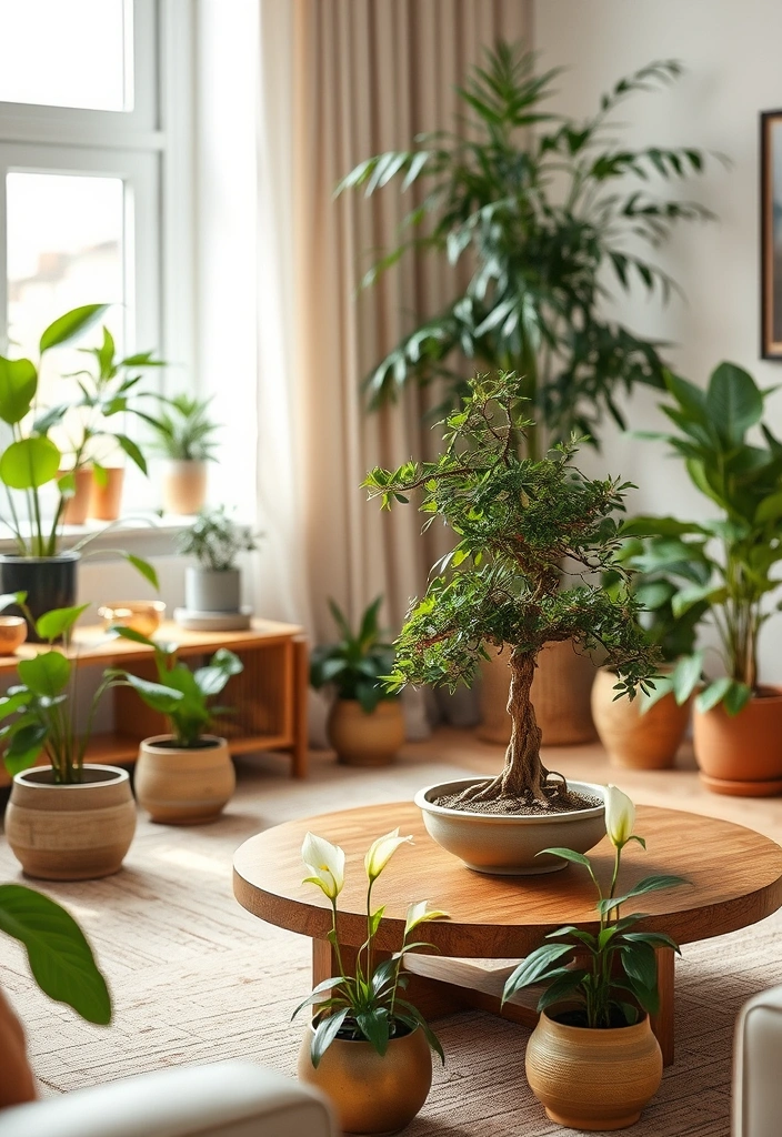 12 Stunning Japanese Living Room Decor Ideas for a Harmonious Haven (You Won't Believe #6!) - 3. Bring Nature Indoors with Indoor Plants