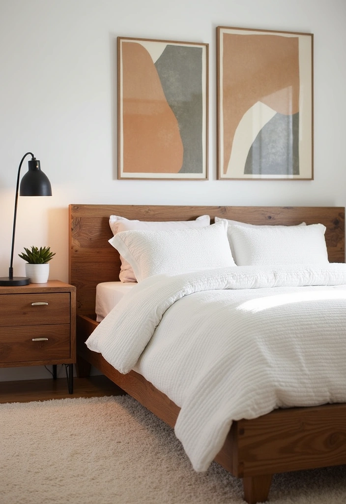 15 Earthy Modern Bedroom Ideas for a Cozy Retreat - 1. Warm Wood Accents