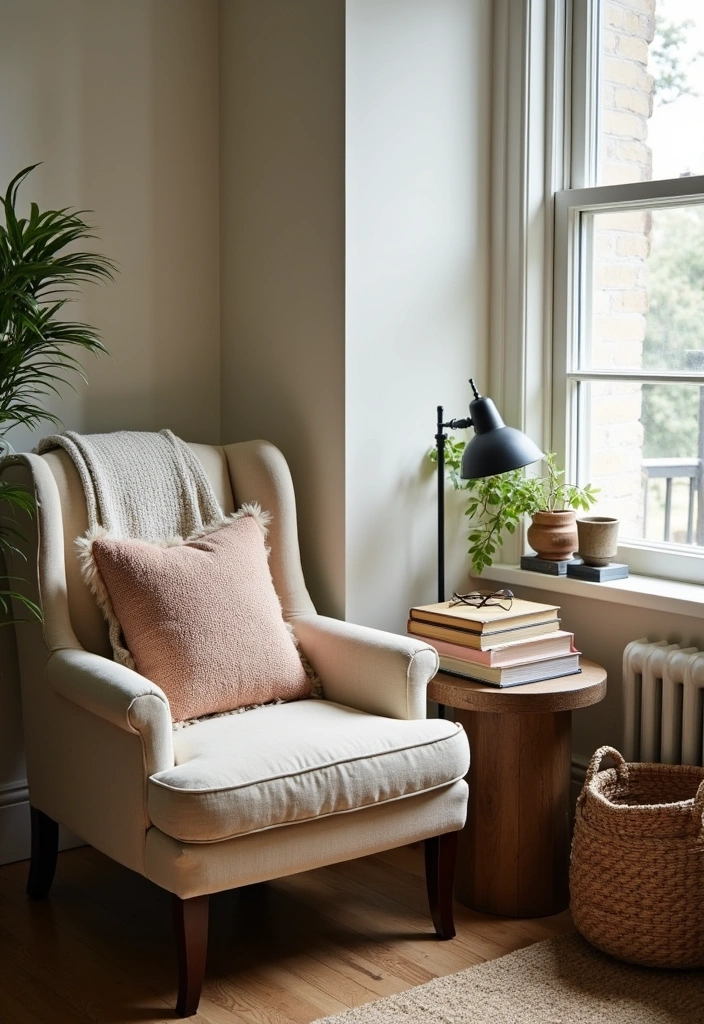 15 Earthy Modern Bedroom Ideas for a Cozy Retreat - 8. Cozy Reading Nook