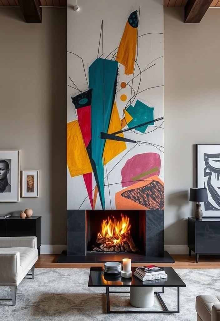 15 Stunning Fireplace Makeover Ideas That'll Make Your Home Feel Brand New! - 11. Artistic Fireplaces