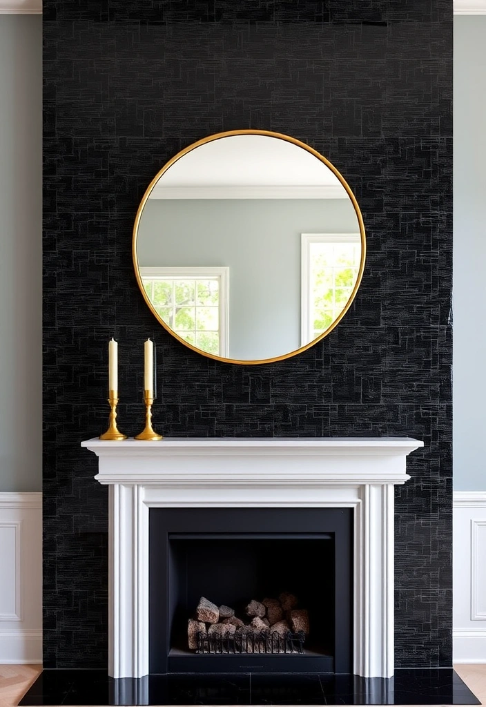 15 Stunning Fireplace Makeover Ideas That'll Make Your Home Feel Brand New! - 2. Bold Black Accents