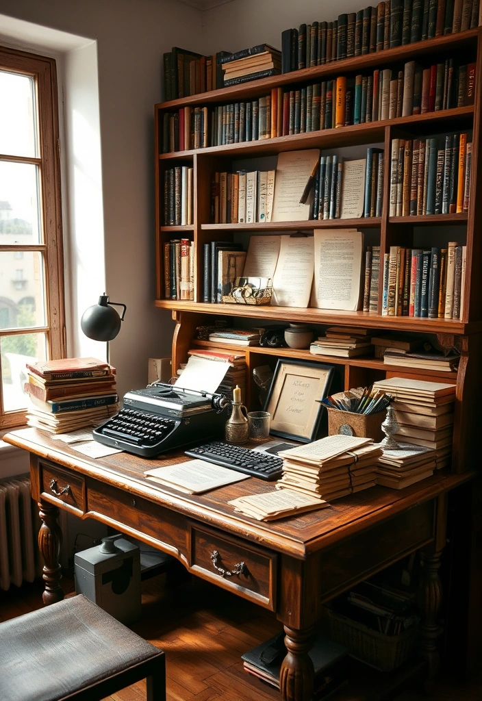 16 Dark Academia Room Inspirations That'll Make You Feel Like You're in a Novel! - 2. The Scholar’s Desk