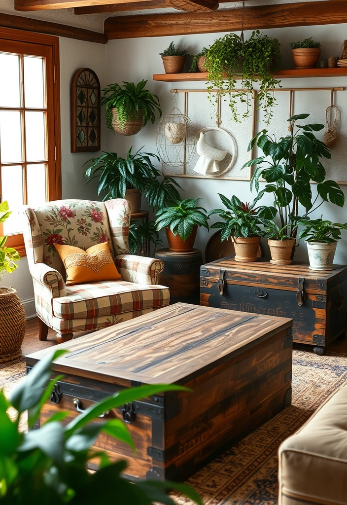 18 Rustic Living Room Ideas That Prove Industrial Can Be Cozy Too (Don’t Miss #7!) - 6. Vintage Accents