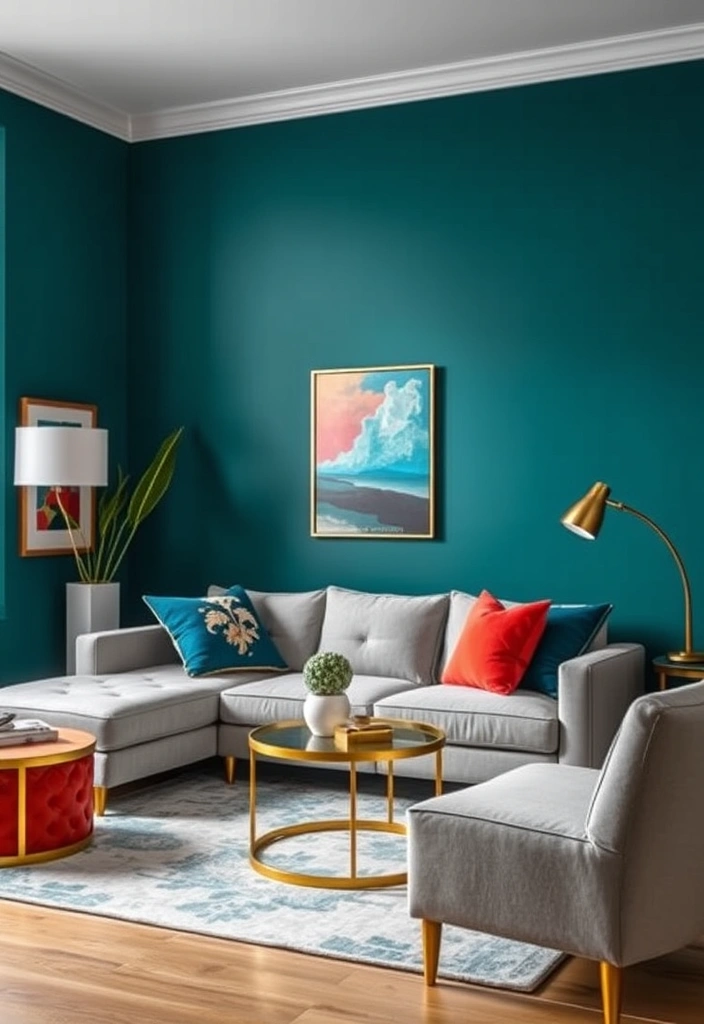 20 Stunning Modern Georgian Living Room Designs That'll Leave You Breathless! - Bold Colour Palettes