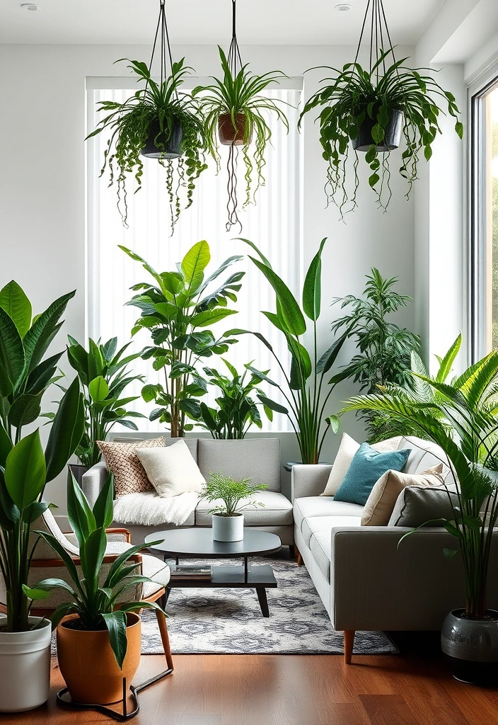 20 Stunning Modern Georgian Living Room Designs That'll Leave You Breathless! - Indoor Plants and Greenery